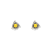 Lily 1 micron gold plated silver earrings